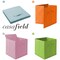 Casafield Set of 12 Collapsible Fabric Cube Storage Bins, Multicolor - 13" Foldable Cloth Baskets for Shelves, Cubby Organizers & More